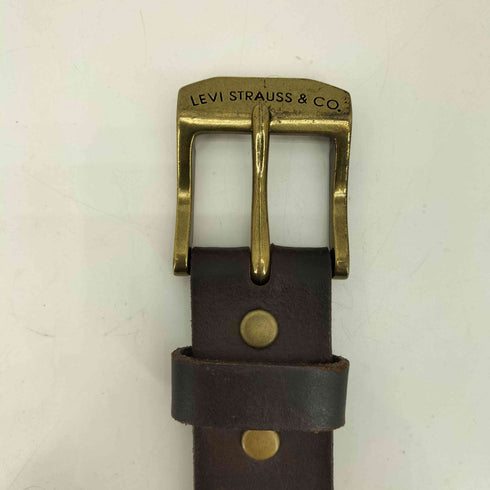 リーバイス Levis 真鍮バックルブラウンレザーベルト メンズ