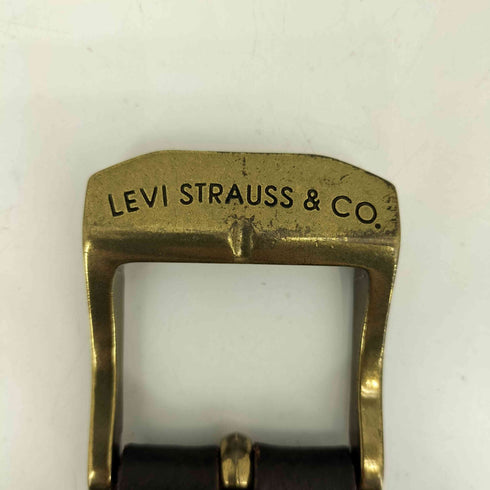 リーバイス Levis 真鍮バックルブラウンレザーベルト メンズ