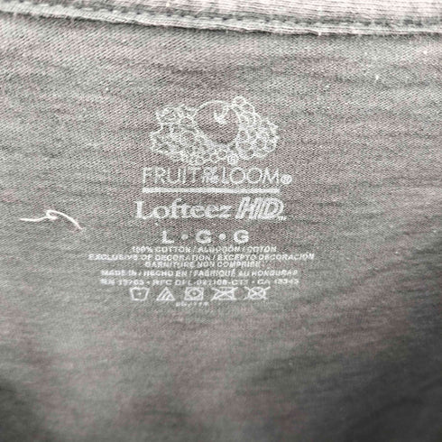 フルーツオブザルーム FRUIT OF THE LOOM スピリットロゴプリント クルーネックTシャツ メンズ import:L