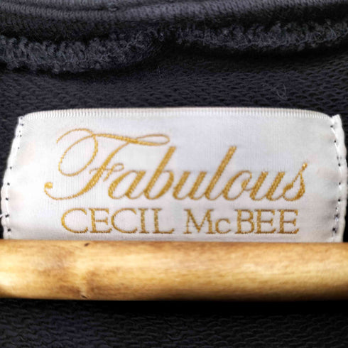 セシルマクビー CECIL McBEE フーデッドジップデザインジャケット レディース
