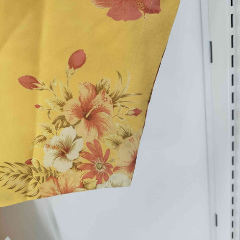 パパス papas 総柄 レーヨン アロハシャツ メンズ JPN:M