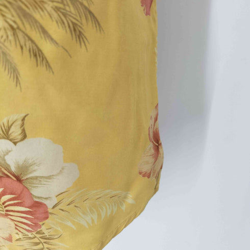 パパス papas 総柄 レーヨン アロハシャツ メンズ JPN:M