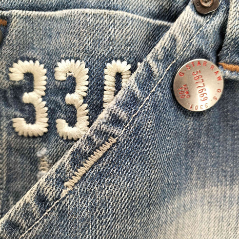 ジースターロー G-STAR RAW 3301 Raw 3D Denim SL ロウ デニム ブッシュ パンツ 立体裁断 Y2K メンズ 33