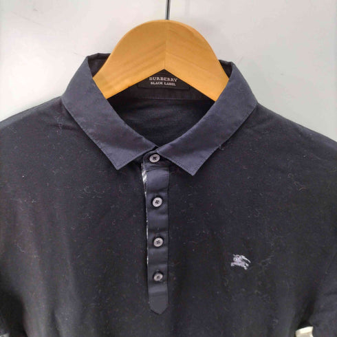 バーバリーブラックレーベル BURBERRY BLACK LABEL ポニー刺繍 S/S ポロシャツ メンズ JPN:3