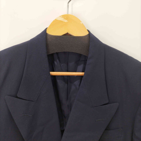メンズビギ MENS BIGI 紺ブレ 金ボタン ワッペン刺繍 ダブルブレストテーラードジャケット メンズ JPN:3