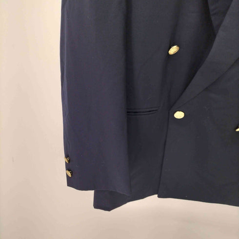 メンズビギ MENS BIGI 紺ブレ 金ボタン ワッペン刺繍 ダブルブレストテーラードジャケット メンズ JPN:3