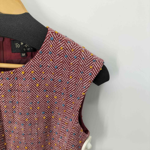 トゥービーバイアニエスベー To b. by agnes b. ベルト付 刺繍 ミニワンピース レディース EUR:38