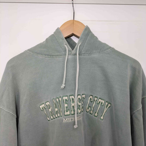 U.S.Vintage ロゴ刺繍 パキスタン製 裏起毛プルオーバーパーカー メンズ import:L