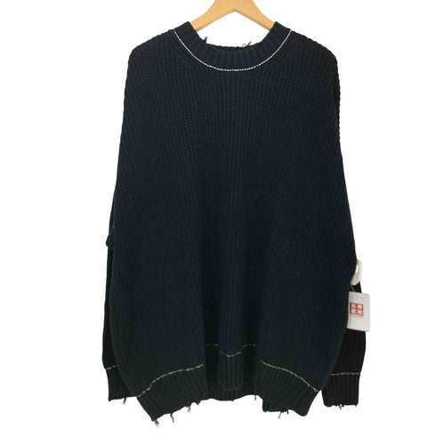 メゾンスペシャル MAISON SPECIAL プライムオーバークラッシュクルーネックニットプルオーバー メンズ JPN:1