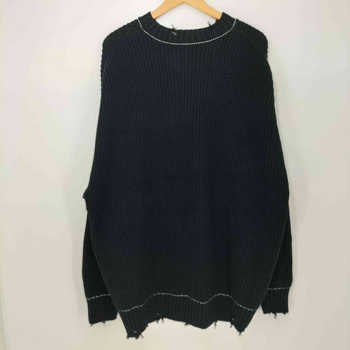 メゾンスペシャル MAISON SPECIAL プライムオーバークラッシュクルーネックニットプルオーバー メンズ JPN:1