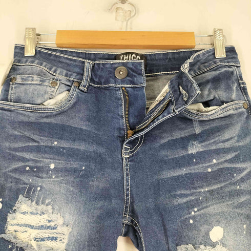 チック THICC ダメージスキニーデニムパンツ メンズ JPN:M