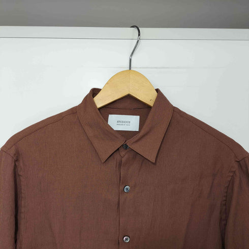 ステュディオス STUDIOUS レーヨン混 ロングスリーブシャツ メンズ JPN:2
