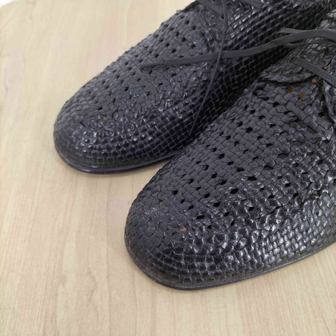 JARMAN MOCCASIN 編み込みデザインレザーシューズ レディース 23EE