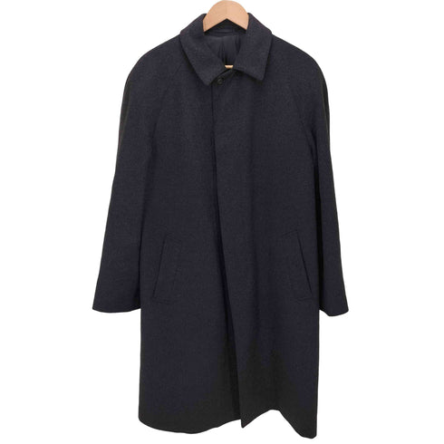 カシミヤ100% 比翼 チェスターコート メンズ