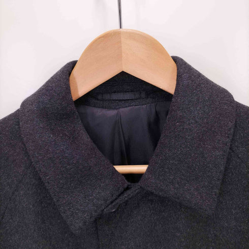 カシミヤ100% 比翼 チェスターコート メンズ