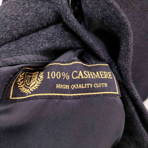カシミヤ100% 比翼 チェスターコート メンズ