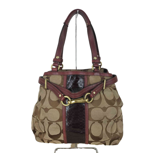 コーチ COACH 本革レザーパイソン型押しボストントート レディース