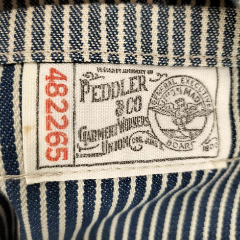 PEDDLER&CO ヒッコリーストライプ トートバッグ メンズ