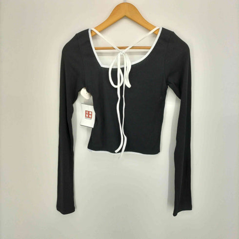 リルリリー lilLilly 25SS アシンメトリ ーマルチ リブ トップス レディース FREE