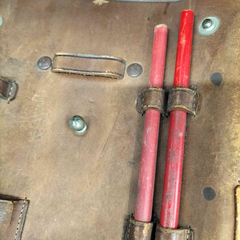 旧日本軍 日本陸軍 将校 マップケース レザー ハンドバック ヴィンテージ アンティーク メンズ