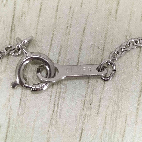 シルバー925刻印 ストーンネックレス レディース