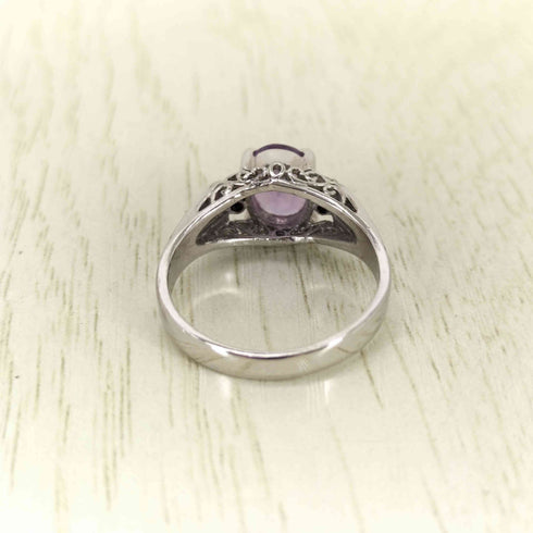 シルバー刻印 ストーンリング レディース 11号