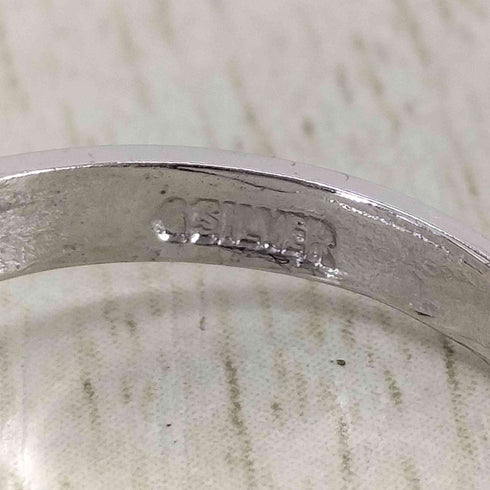 シルバー刻印 ストーンリング レディース 11号