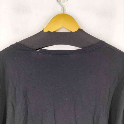 ヨウジヤマモトプールオム Yohji Yamamoto POUR HOMME WOOL MIX SINGLE JERSEY SLIT ROUND NECK T メンズ JPN:3