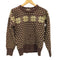 WALSTED 60S~ 総柄 ヴィーガンウール ニット セーター ヴィンテージ メンズ