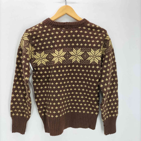 WALSTED 60S~ 総柄 ヴィーガンウール ニット セーター ヴィンテージ メンズ