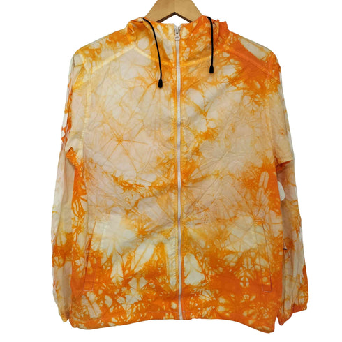 ノーアイディー NO ID. ナイロン撥水タイダイ染めフーデッドブルゾン メンズ 1