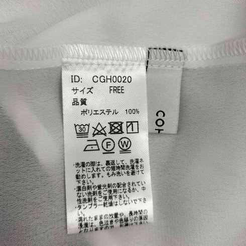 コヒナ COHINA ボウタイギャザースリーブブラウス レディース FREE