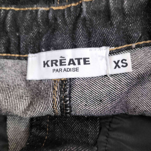 KREATE リメイク ブラック デニムパンツ メンズ JPN:XS