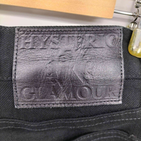 ヒステリックグラマー HYSTERIC GLAMOUR ブラック スタッズ スリム デニム パンツ メンズ 28