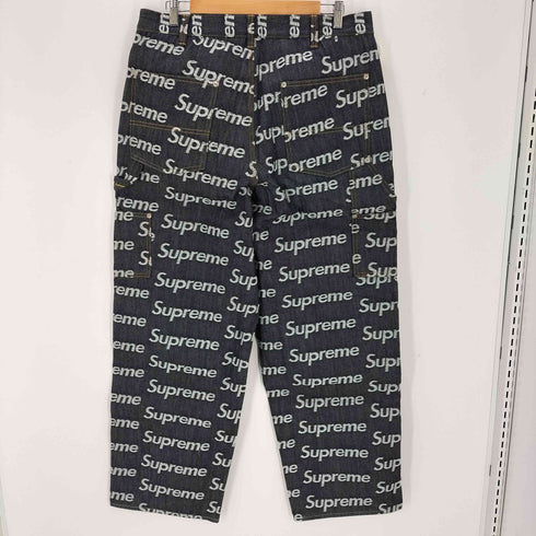 シュプリーム Supreme 25AW Jacquard LOGOS Double KNEE Denim PAINTER Jean メンズ 34
