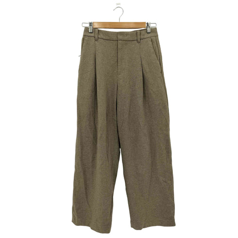 ユニクロ UNIQLO ブラッシュドジャージータックワイドパンツ レディース JPN:M