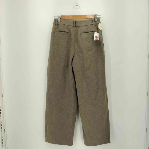 ユニクロ UNIQLO ブラッシュドジャージータックワイドパンツ レディース JPN:M