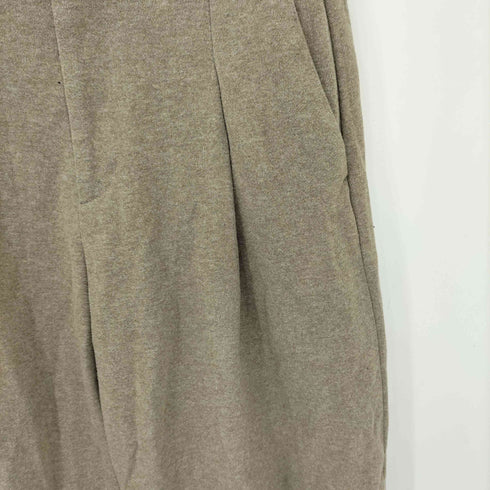 ユニクロ UNIQLO ブラッシュドジャージータックワイドパンツ レディース JPN:M