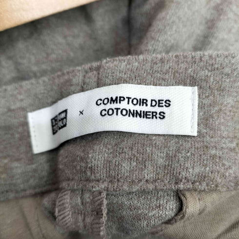 ユニクロ UNIQLO ブラッシュドジャージータックワイドパンツ レディース JPN:M