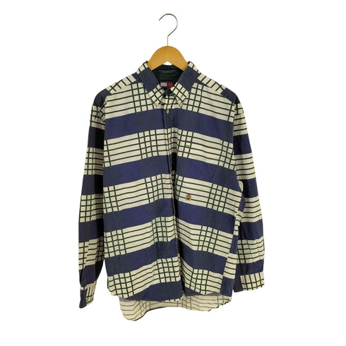 トミーヒルフィガー TOMMY HILFIGER 90S マレーシア製 チェック柄 ボタンダウンシャツ メンズ import:L