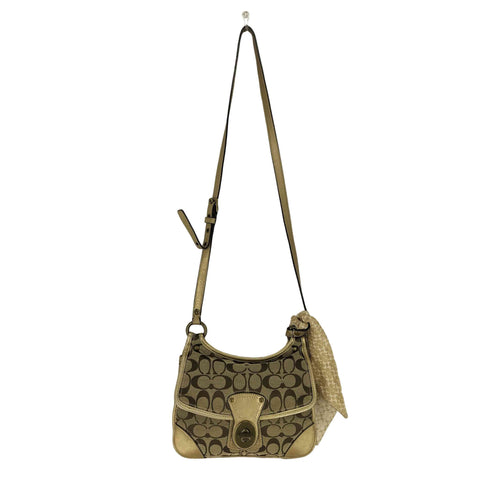 コーチ COACH スカーフ付きシグネチャーロゴショルダーバッグ レディース