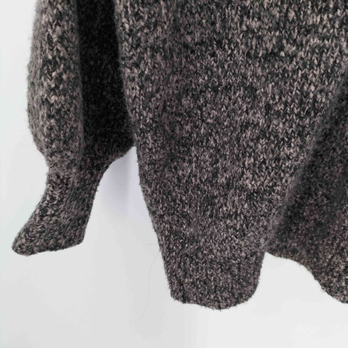ザラ ZARA メランジ オーバーサイズ ニット ポロシャツ レディース import:S