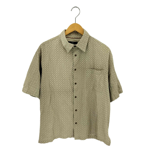 TOSCANO 総柄 シルク 半袖シャツ メンズ import:L