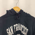 Brandy Melville SAN FARANCISCO CLIFORNIA 二段プリント プルオーバーパーカー メンズ