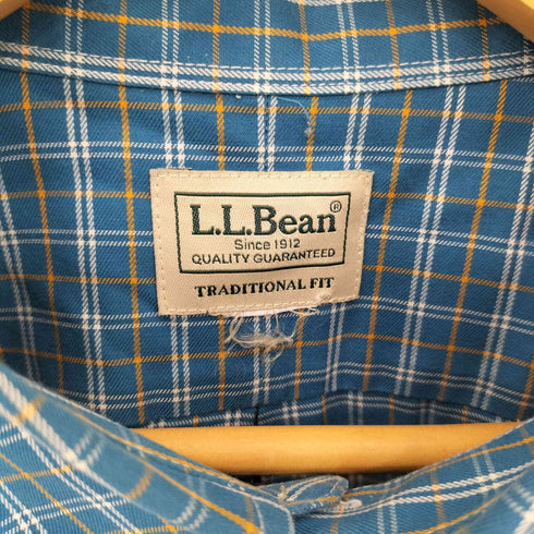 エルエルビーン L.L.Bean TRADITIONAL FIT ロングスリーブ ボタンダウン チェックシャツ メンズ