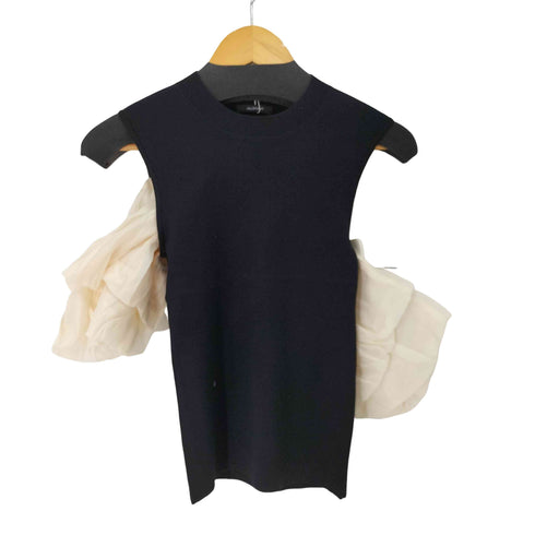 ジルスチュアート JILLSTUART シアーバルーンスリーブニットトップス レディース FREE