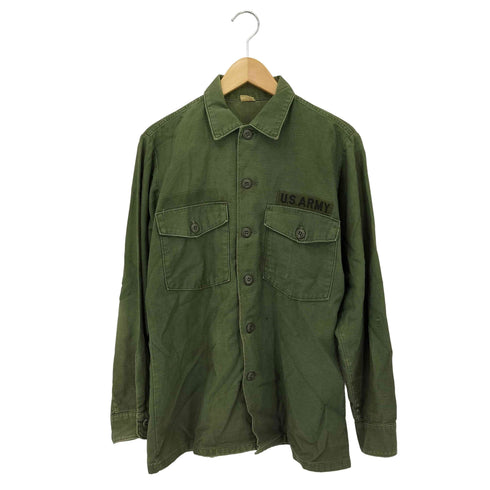 ユーエスアーミー U.S. ARMY 60-70s 69年会計 コットンサテン ユーティリティシャツ メンズ 151/2 X33