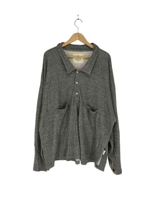 rin by TTAGGG パイル地ハーフボタンシャツ import メンズ L