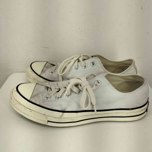 コンバースオールスター CONVERSE ALLSTAR CT70 Black Pin Stripe WHITE LOW CUT メンズ JPN:26.5