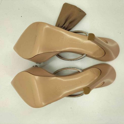 ジャンビトロッシ Gianvito Rossi MILANO Cannes イタリア製 ラメ ストラップ ハイヒール パンプス レディース EUR:37